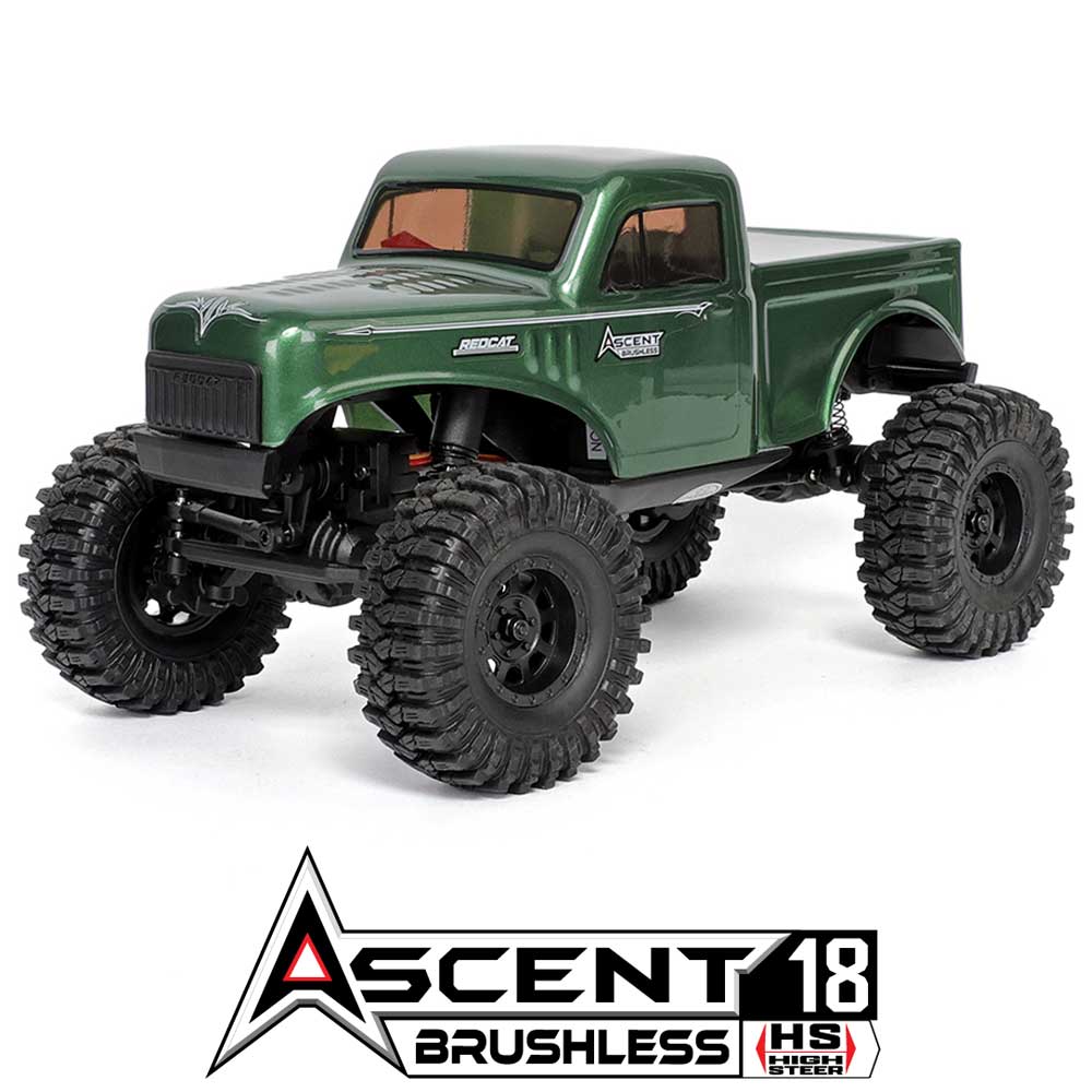 Redcat Ascent-18 Brushless - 1/18 Scale Brushless Electric Rock Crawler